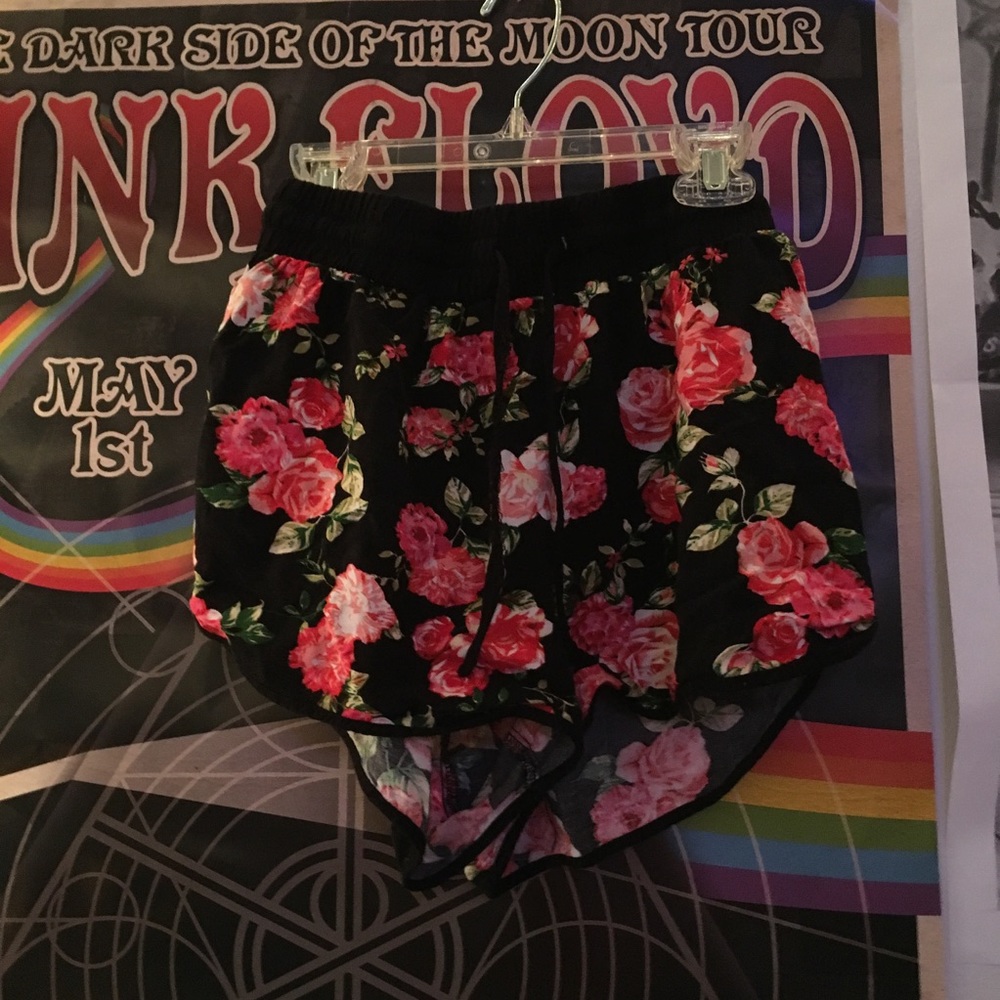 floral hipster hippie flowy shorts